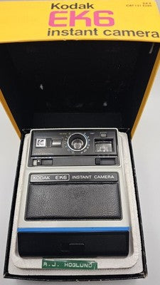 Vintage Kodak Ek6 Instant Camera With Original Box-Untested- Excellent Condition