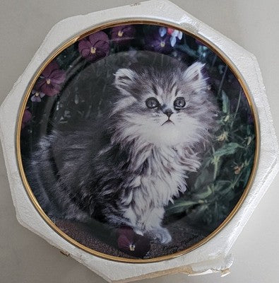 Franklin Mint "Purrfection" Nancy Matthews Kitten Collector Plate with COA