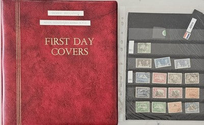 Vintage Stamp Album Yemen Aden Southern Arabia Collection