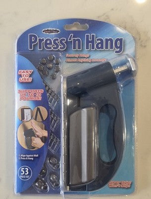 Handy Trends Press 'n Hang 53 Piece Picture Hanging Tool Set New Sealed