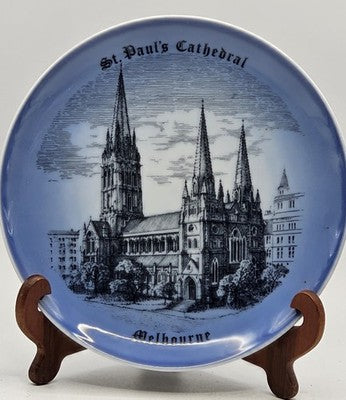 B&G Copenhagen St. Paul's Cathedral Melbourne Centenary 1980 Collector Plate Box
