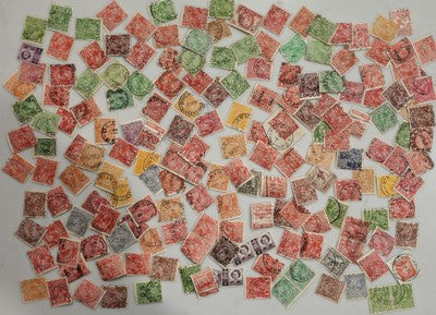 Vintage Big Collection of Stamps From Pre Decimal Australia  #0420