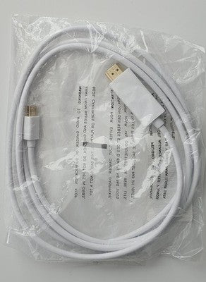 Mini HDMI to HDMI Cable - White