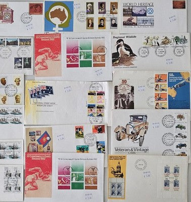 Vintage Australia & Australian Antarctic Territory First Day Covers (FDC) Collec