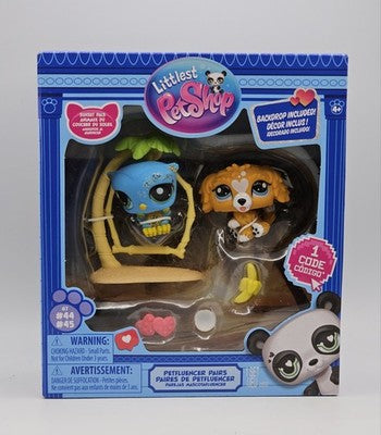 NEW Littlest Pet Shop Sunset Pals Petfluencer Pairs G7 #44 #45 Swing Set