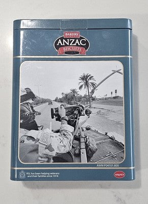 Bakers' Finest ANZAC Biscuits Commemorative Tin - Iraq War 2003-2009 (Empty)