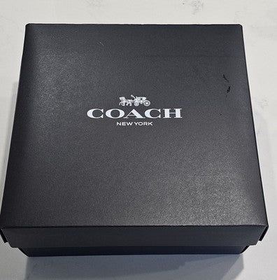 Authentic Coach New York Black Textured Logo Empty Gift Box 36x37x16cm