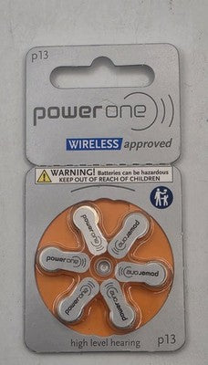 Power One Wireless High Level Hearing Aid Batteries P13 05/26 FAST! Made in Germ