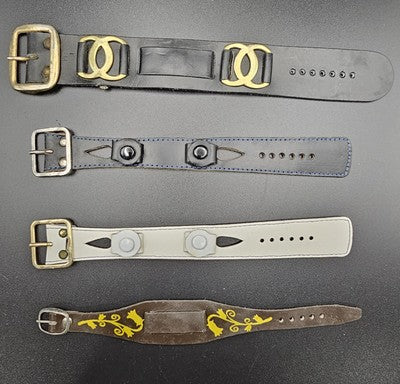 Set Of 4 Vogue Canada Multicolor Genuine Leather Bracelet