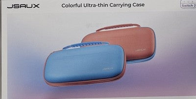 JSAUX Colorful Ultra-thin Carrying Case for Switch 2 Polyurethane Slim Shell Bla