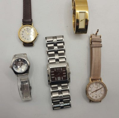 Women's Mix Style Watches Quartz Police Fossil Working x 5 #0307