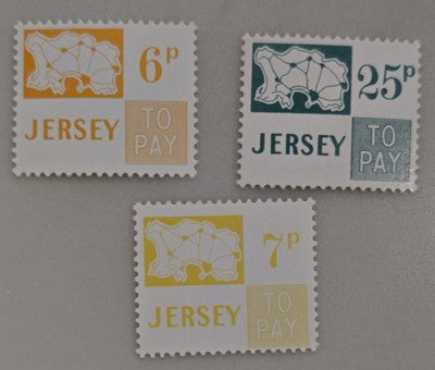 Jersey "To Pay" - 6p, 7p, 25pStamp #0420