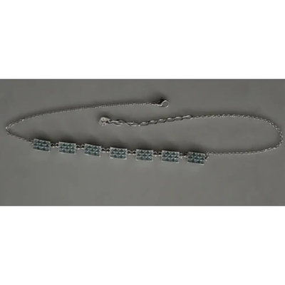 Swarovski Green and Silver Necklace