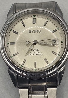 Byino Deville Co-Axial Chronometer Swiss Made Automatic Watch - Stainless Steel