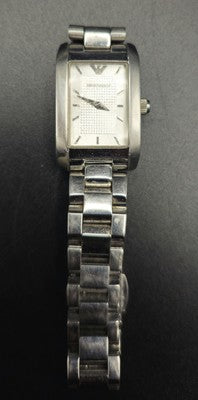 Emporio Armani Women's Quartz Watch AR-0359– Stainless Steel – Working Condition
