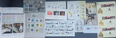 Mint Lot of Canada Philatelic Souvenir Sheets, Stamps, and RCMP Commemorative