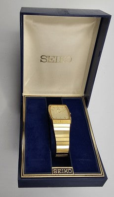 VintageSeiko 8620-5150 SGP(Gold Plated) ST. STEEL BACKfor Repair/Spare