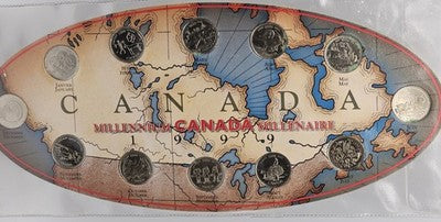 Millennium Canada Set Currency Coin Collection 1999 Collectable New Vintage