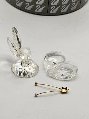 Swarovski Silver Crystal Butterfly Heart with Box