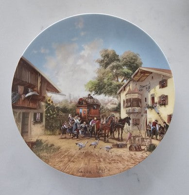 RETRO VINTAGE COLLECTOR PLATE DAS ANGELVERGNUGEN SELTMANN WEIDEN
