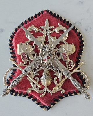 Vintage Spanish Toledo Knight Shield Crossed Swords Plaque