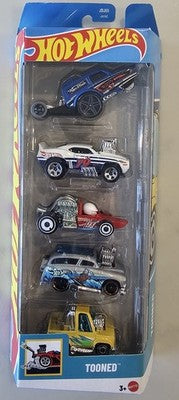 Hot Wheels Tooned 5-Pack JBJ85 Poppa Wheelie '70 Dodge Charger Surf 'N Turf