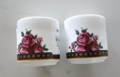 Wedgwood Langham Rose Salt & Pepper Shakers Set - 4.5cm - New with Tags-RRP $148