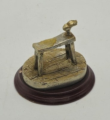 English Miniatures FINE ART PEWTER Bench Tool Accessories Figurine Cobbler Shoe
