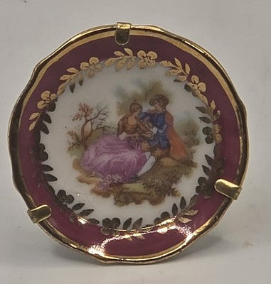 Vintage Monarch Limoges France Fragonard Courting Couple Decorative Porcelaine