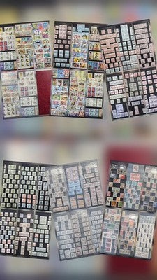 Vintage Valuable International Full 40 Pages Stamps In New Germany Album