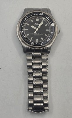 Alba by Seiko Men's Quartz Divers Watch - Black Dial - 10 Bar Water Resist