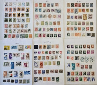Vintage Valuable Brazil Stamps Lot of 16 Pages