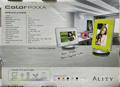 ALITY 7 INCHES COLOR PIXXA DIGITAL PHOTO FRAME