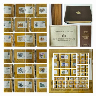 Set Of Vintage 98 First Day Cover International Stamps With Documents&Album#0420