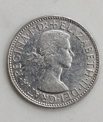 1963 Australia Silver Florin Queen Elizabeth II Coin