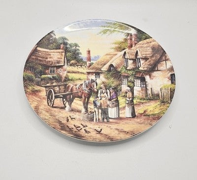 VINTAGE WEDGWOOD LIMITED EDITION "BUYING THE BREAD" PLATE BY CHRIS HOWELLS