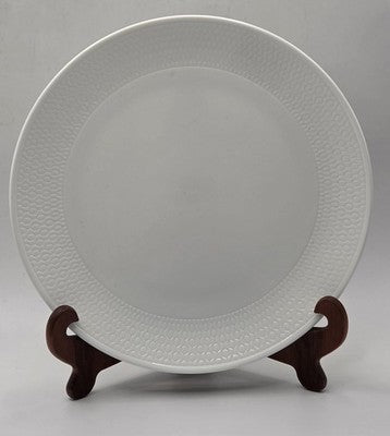 Wedgwood Gio White Bone China Plate Coupe 20.5cm 8" Intaglio Textured