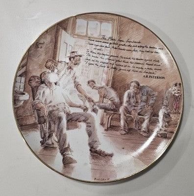 Banjo Paterson Mulga Bill's Bicycle Collector Plate Westminster Australia 1984