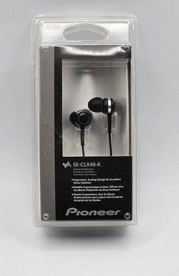 Pioneer SE-CLX40-K Earbud Headphones - Sealed