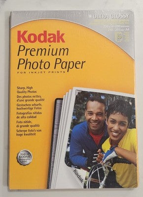 Kodak Premium Photo Paper A4 Ultra Glossy 230g/m² - 50 Sheets Sealed