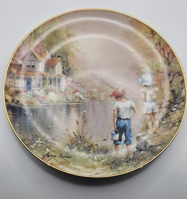 Franklin Mint "Reel Pals" Collector's Plate by Andres Orpinas20.5cm