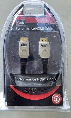 Auvi Ross Performance HDMI Cable 3m High Speed HDTV Gold Plated