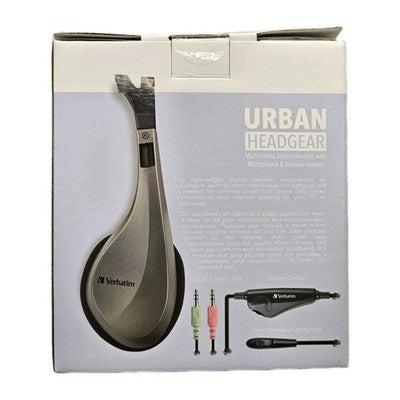 Verbatim Urban Headgear Stereo Headset Multimedia Headphones
