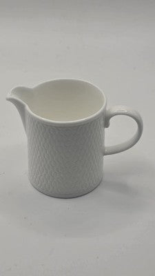 Wedgwood Gio White Bone China Cream Jug 15cl Textured Creamer Indonesia