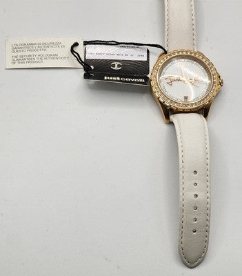 Just Cavalli Easy Collection Women's Rose Gold Tone Watch – Crystal Bezel – Work