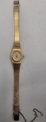 Vintage Citizen Quartz Ladies Watch Gold Tone Textured Band Japan-Repair/Spaire