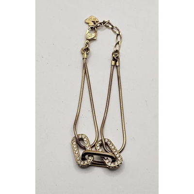 Swarovski Gold-Tone Crystal Safety Pin Bracelet