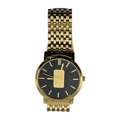 Credit Suisse Ingot Design Gold-Tone Quartz Watch – 30M Water Resistant from our Pre-Owned & Secondhand Watches