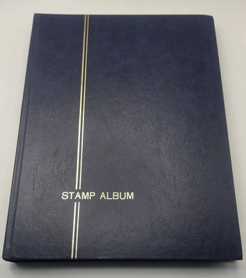 German 16 Page (32 Sides) Black Pages 9-Strip Stamp Album
