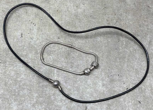 Pandora Necklace & bracelet in sterling silver